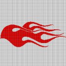 FLAMES CROCHET AFGHAN PATTERN GRAPH