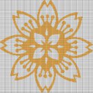 ORANGE FLOWER 4 CROCHET AFGHAN PATTERN GRAPH