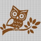OWL ON BRANCH CROCHET AFGHAN PATTERN GRAPH