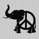 PEACE ELEPHANT CROCHET AFGHAN PATTERN GRAPH