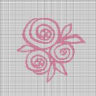 PINK ROSES 2 CROCHET AFGHAN PATTERN GRAPH