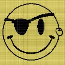 PIRATE SMILEY CROCHET AFGHAN PATTERN GRAPH