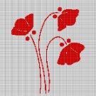 POPPIES 2 CROCHET AFGHAN PATTERN GRAPH