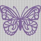 PURPLE BUTTERFLY 2 CROCHET AFGHAN PATTERN GRAPH