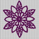 PURPLE FLOWER CROCHET AFGHAN PATTERN GRAPH