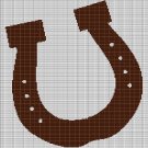 RODEO HORSESHOE CROCHET AFGHAN PATTERN GRAPH