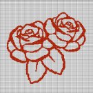 ROSES 5 CROCHET AFGHAN PATTERN GRAPH