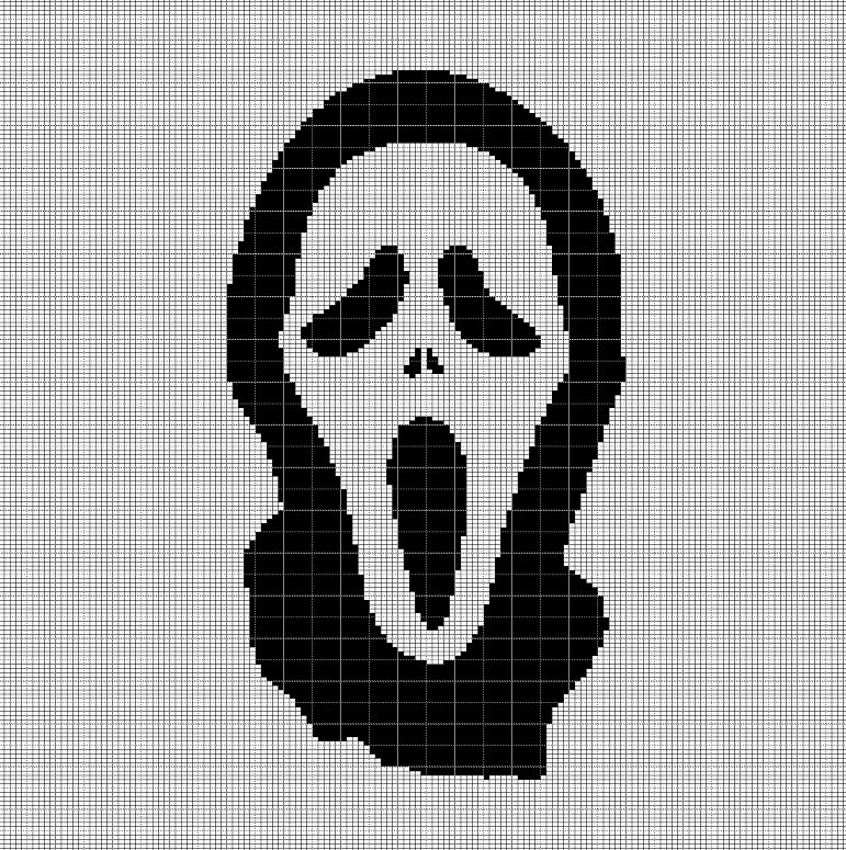 SCREAM CROCHET AFGHAN PATTERN GRAPH