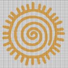 SUN MOTIF CROCHET AFGHAN PATTERN GRAPH