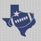 TEXAS FOOTBALL CROCHET AFGHAN PATTERN GRAPH