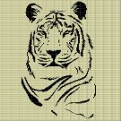 TIGER  HEAD 9 CROCHET AFGHAN PATTERN GRAPH