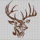 TRIBAL DEER HEAD 2 CROCHET AFGHAN PATTERN GRAPH