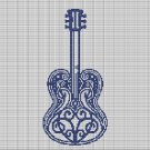 BLUE GUITAR 2 CROCHET AFGHAN PATTERN GRAPH