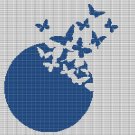 BUTTERFLIES 2 CROCHET AFGHAN PATTERN GRAPH