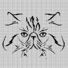 CAT HEAD 2 CROCHET AFGHAN PATTERN GRAPH