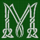 CELTIC 'M' CROCHET AFGHAN PATTERN GRAPH