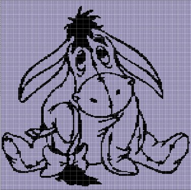 EEYORE 2 CROCHET AFGHAN PATTERN GRAPH