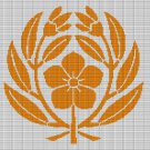 JAPANESE FLOWER AND LEAVES CROCHET AFGHAN PATTERN GRAPH