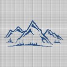 MOUNTAIN 2 CROCHET AFGHAN PATTERN GRAPH