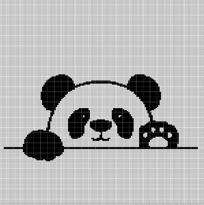 PANDA 5 CROCHET AFGHAN PATTERN GRAPH