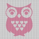 PINK OWL CROCHET AFGHAN PATTERN GRAPH