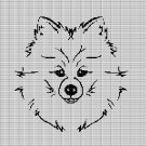 SPITZ DOG HEAD CROCHET AFGHAN PATTERN GRAPH