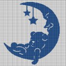 TEDDY BEAR ON THE MOON CROCHET AFGHAN PATTERN GRAPH TEDDY BEAR ON THE MOON CROCHET AFGHAN PATTERN GRAPH