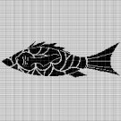 TRIBAL FISH 3 CROCHET AFGHAN PATTERN GRAPH