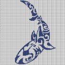 TRIBAL SHARK 4 CROCHET AFGHAN PATTERN GRAPH