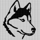 HUSKY HEAD 2 CROCHET AFGHAN PATTERN GRAPH