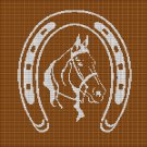 HORSESHOE AND HORSEvHEAD 4CROCHET AFGHAN PATTERN GRAPH