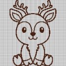 LITTLE DEER CROCHET AFGHAN PATTERN GRAPH