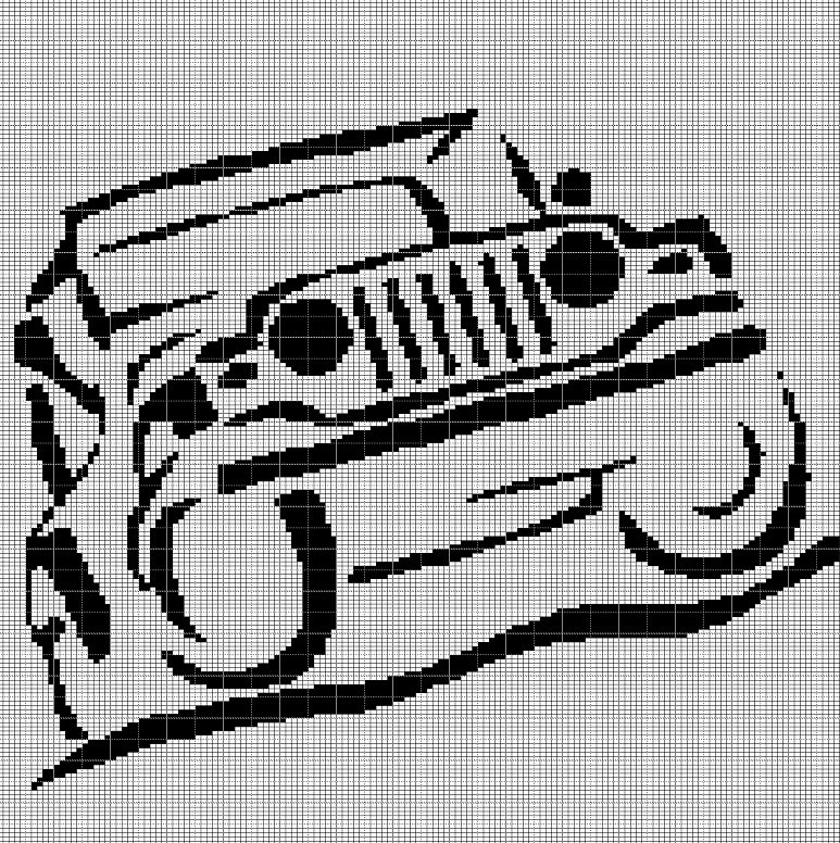 JEEP CROCHET AFGHAN PATTERN GRAPH