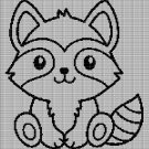 LITTLE RACOON 2 CROCHET AFGHAN PATTERN GRAPH