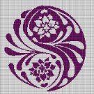 YIN YANG LOTUS CROCHET AFGHAN PATTERN GRAPH