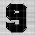 NINE CROCHET AFGHAN PATTERN GRAPH