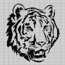 TIGER HEAD 3 CROCHET AFGHAN PATTERN GRAPH