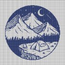 CAMPING IN NIGHT 2 CROCHET AFGHAN PATTERN GRAPH