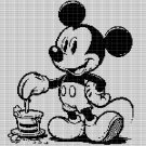 MICKEY WITH COFFEE CROCHET AFGHAN PATTERN GRAPH
