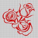 ROSES 8 CROCHET AFGHAN PATTERN GRAPH