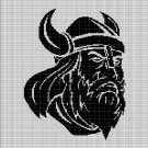 VIKING HEAD 2 CROCHET AFGHAN PATTERN GRAPH