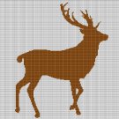 DEER 8 CROCHET AFGHAN PATTERN GRAPH