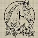 HORSE HEAD WITH FLOWERS CROCHET AFGHAN PATTERN GRAPH HORSE HEAD WITH FLOWERS CROCHET AFGHAN PATTERN GRAPH