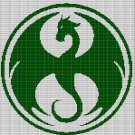 GREEN DRAGON 2 CROCHET AFGHAN PATTERN GRAPH