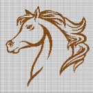 HORSE HEAD 24 CROCHET AFGHAN PATTERN GRAPH