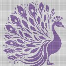 PEACOCK 4 CROCHET AFGHAN PATTERN GRAPH