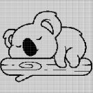 SLEEPING KOALA CROCHET AFGHAN PATTERN GRAPH