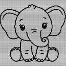 LITTLE ELEPHANT 5 CROCHET AFGHAN PATTERN GRAPH
