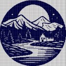 LANDSCAPE 5 CROCHET AFGHAN PATTERN GRAPH