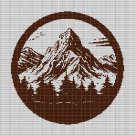 MOUNTAINS 6 CROCHET AFGHAN PATTERN GRAPH